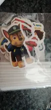 Decoración de fiesta de cumpleaños de la patrulla canina, forma de taza para pastel, magdalenas, revestimiento de papel, patas del perro, regalo plano