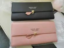 Cuero billeteras de Pu para Mujer, carteras largas, monedero, bolsillo para teléfono de hoja, tarjetero, bolso de mano, 2021