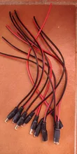 Conectores de CC de 12V y 5A, Cable de alimentación de 5,5x2,1mm, conector macho y hembra para cámara de seguridad CCTV, conectores adaptadores de corriente