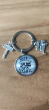 Llavero bonito de Camper Wagon, llavero de Camping I Love, Signpost de remolque, regalo de recuerdo de viaje de vacaciones, nuevo