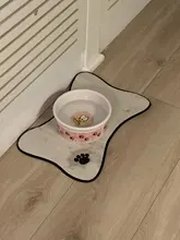 Mantel Individual de algodón para mascotas esterilla para comida de Mascota, almohadilla de alimentación para perros y gatos adecuada para mascotas medianas y pequeñas, evita que el agua y los alimentos se derramen