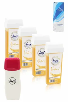 Pearl Yellow naturel cartridge roll on depilatory 4 PCs + roll on depilatory heating machine + feather reducing spray, filling waxing, depilation
Pearl Yellow naturel cartridge roll on depilatory 4 PCs + roll on depilatory heating machine + feather reducing spray, filling waxing, depilation
