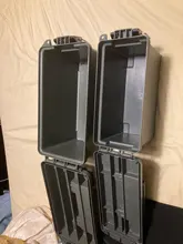 Caja de plástico para munición caja de almacenamiento estilo militar, ligera, de alta resistencia, accesorio para munición, caja de almacenamiento táctica, caja de balas