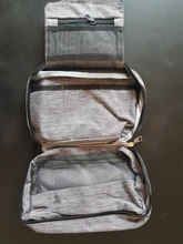 Bolsa de aseo de viaje colgante para hombre y mujer, neceser plegable, organizador de baño y ducha, artículos de tocador