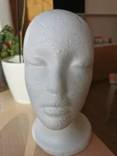 Soporte práctico de espuma para pelucas para cabezas de maniquí, soporte de exhibición para gafas, modelo de cabeza de peluca, envío directo, con soporte para peluca