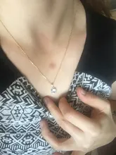 Collar de cadena con forma de caja de 100% Plata de Ley 925 para mujer, 40cm/45cm, Color dorado, rosa y dorado, LP0806