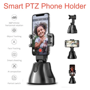 All-in-one Auto Smartphone Tracking Holder Desk Stabilizer 360 Rotation Tracking Shooting Universal Phone Holder For Video 
All-in-one Auto Smartphone Tracking Holder Desk Stabilizer 360 Rotation Tracking Shooting Universal Phone Holder For Video