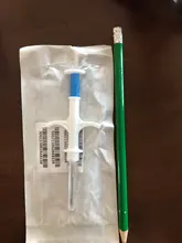 Una pieza de Microchips para mascotas, 1,4X8mm, ISO11784/785 FDX-B, jeringuilla de serpiente para perros y gatos