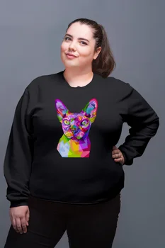 Angemiel Wear Colorful Pharaoh Cat Black Women Sweatshirt
Angemiel Wear Colorful Pharaoh Cat Black Women Sweatshirt