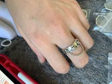 Foxanry-anillos de plata de ley 925 para mujer, cadena creativa de moda, borla, Planeta, Vintage, Punk, joyería para fiesta, regalos