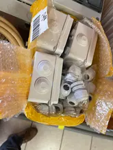 Caja de alimentación impermeable para exteriores, caja de control eléctrico de plástico ABS IP65, bricolaje, carcasa de cable de conexión interior, caja de empalme de Rama