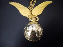 Reloj de bolsillo de cuarzo para hombres y mujeres y niños, En forma de bola Retro, suéter encantador, alas de Ángel, collar, cadena, regalos