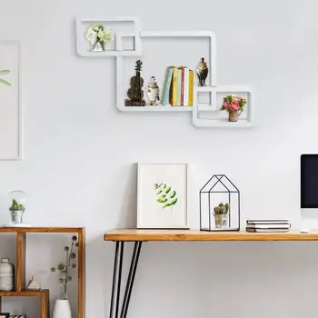 Set of 3 Cubes Wall Shelves Shelf for Book CDs Shelves Floating Decorativoanco - 38x30x12cm 
Set of 3 Cubes Wall Shelves Shelf for Book CDs Shelves Floating Decorativoanco - 38x30x12cm