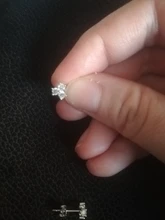 CANNER 100% de Plata de Ley 925 Zircon CZ Stud pendientes para las mujeres las niñas Piercing de Color oro pendientes de la joyería pendientes de botón pendientes