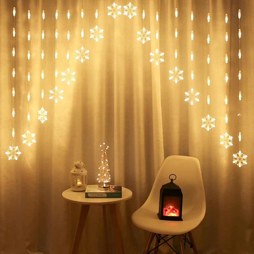 LED Curtain Fairy String Light New Year Decorations 2021 undefined Snowflake Star Christmas Decoration For Home Navidad Ornament
LED Curtain Fairy String Light New Year Decorations 2021 undefined Snowflake Star Christmas Decoration For Home Navidad Ornament