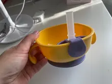 BC Babycare-fuente de alimentación de bebé 3 en 1, aperitivo, tazón de sopa con pajita, platos de aprendizaje infantiles, tazón con mango de succión, vajilla, tazón de aperitivos de pétalos