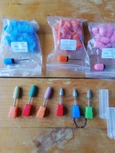 HYTOOS-brocas de diamante para pedicura #60 #130 #180, brocas rotativas de 3/32 pulgadas para manicura, accesorios para el cuidado de los pies