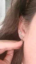 Pendientes de plata de ley 925 para mujer, aretes de triángulo de rayo dorado para chica, Piercing de hueso del oído, aretes redondos Punk