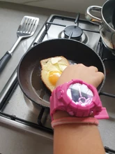 UTHAI-reloj deportivo CE39 para niños y niñas, pulsera electrónica con luz LED