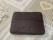 Tarjetero de 6 colores para hombre, billetera cuero falso, Delgado, Delgado