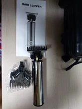 Mini maquinilla eléctrica para cortar el pelo para hombre, cortadora de pelo profesional sin cable con pantalla LCD, recargable por USB