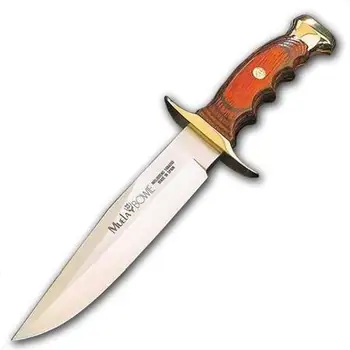 

Tooth hunting knife BW-18L with 18 cm MoVa stainless steel blade and coral wood handle.