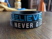 Pulsera de goma de silicona inspiradora The Road to Dreams, brazalete de banda elástica, regalo Punk