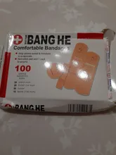 Vendajes de primeros auxilios para heridas, vendaje médico antibacterias, resistente al agua, juegos de emergencia para hemostasia, 4 tamaños, lote de 100 unidades