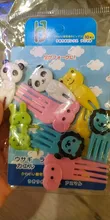 CuteZCute-tenedor de comida Bento para niños, 10 piezas, jirafa, perro, gato, oso, mono (el Color puede cambiar), tenedor de fruta