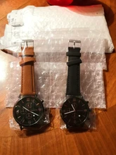 Pulsera de cuarzo para hombre, reloj deportivo masculino en material de acero inoxidable, con correa de cuero, estilo de negocios, a la moda, 2020