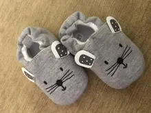 Bebé zapatillas de niños niñas suela suave antideslizantes no cuna casa Zapatos de botines de invierno abrigados de ratón de dibujos animados en primer lugar los caminantes