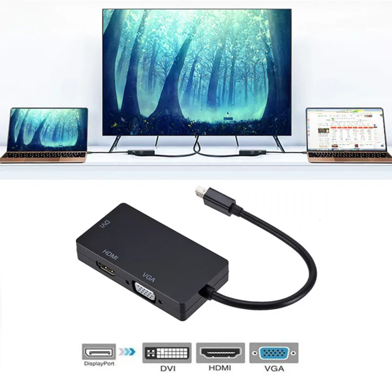Mini Displayport DP To HDMI/VGA/DVI Audio Female Adapter Computer Converter Projector Thunderbolt Interface Microsoft For TV
Mini Displayport DP To HDMI/VGA/DVI Audio Female Adapter Computer Converter Projector Thunderbolt Interface Microsoft For TV