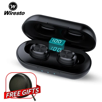 Wiresto True Wireless Earbuds Mini Bluetooth Earphone Stereo Binaural Call Touch Control Sport Earpiece Small Invisible Headset
Wiresto True Wireless Earbuds Mini Bluetooth Earphone Stereo Binaural Call Touch Control Sport Earpiece Small Invisible Headset