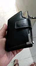 Billetera corta de cuero para hombre, billetera masculina de gran capacidad y garantía de calidad