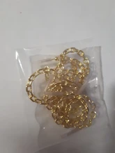 WYSIWYG-10 Uds. De pendientes de tuerca para la oreja, accesorios de fabricación de pendientes, aretes distorsionados dorados, conectores de Base para pendientes