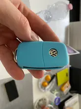 Funda protectora de silicona funda para mando a distancia del coche para VW POLO Volkswagen Tiguan Passat B5 B6 B7 Golf EOS Scirocco Jetta MK6 Octavia