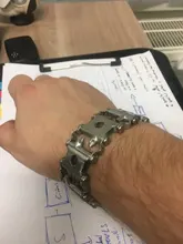 Pulsera multifunción de acero inoxidable para bicicleta, Kit de herramientas de conducción de perno, pulsera de banda de rodadura, herramienta fácil de usar para exteriores