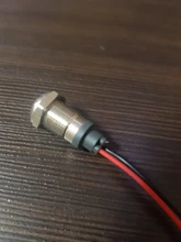 Luz indicadora de advertencia LED de Metal, resistente al agua IP67, lámpara de señal, cable piloto de 3V, 5V, 12V, 24V, 110V, 220V, 6/8/10/12/16/19/22mm, 1 Uds.