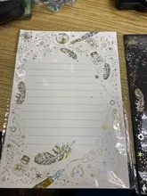 8 unids/set Vintage dorado estrella de pluma juego de papel de carta papelería regalo de escritura boda sobres Mini sobres para invitaciones