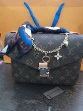 Correa de cadena de diseñador con flor dorada, cadena de metal plateado para bolso, accesorios, Hardware de alta calidad