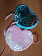 Monedero de lentejuelas para chico y niña, Cartera de corazón de amor, bolso de mano, 2019