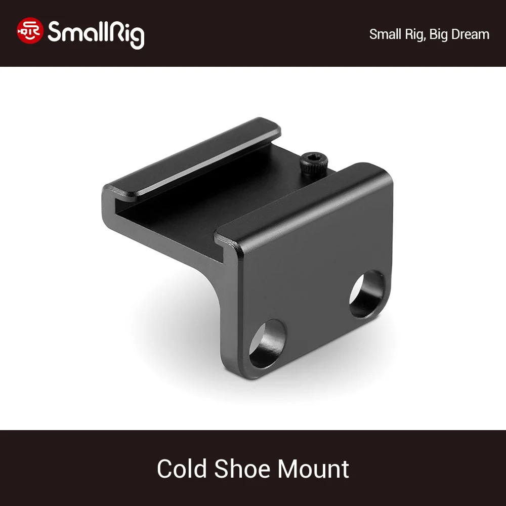 SmallRig Quick Release Cold Shoe Mount Adapter With 1/4 Threaded Holes For DSLR Camera Cage - 1593
SmallRig Quick Release Cold Shoe Mount Adapter With 1/4 Threaded Holes For DSLR Camera Cage - 1593