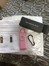 Alarma de seguridad de sirena de autodefensa para mujer, llavero con luz LED SOS, alarmas personales, alarma de llavero de seguridad Personal