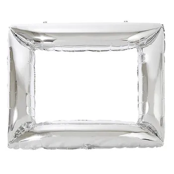 Silver giant frame balloon 
Silver giant frame balloon