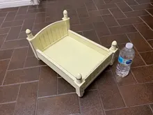 Cama de fotografía pequeña para bebé, accesorios de fotografía de estudio fotográfico, cuna de madera pequeña para recién nacido para bebés, niños y niñas