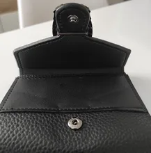 Cartera corta Vintage para mujer, Cartera de cuero sintético de Color sólido, monedero, tarjetero pequeño, bolso de mano