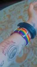 Pulseras bisexuales trenzadas para hombres y mujeres, pulseras trenzadas del orgullo de los homosexuales, del arco iris de Nepal, joyería de amistad