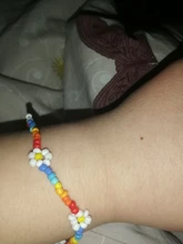 HangZhi-Pulseras de margaritas coreanas con flores, coloridas y transparentes, hechas a mano, elásticas, joyería, novedad de 2020