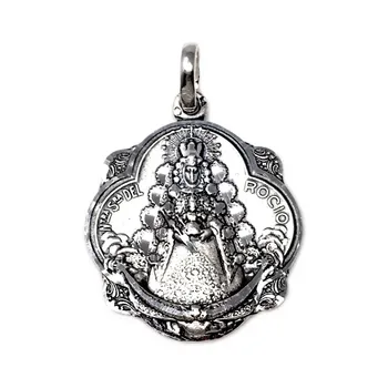 Pendant 925 Sterling silver m medal 32mm. Virgin Dew solid tambourine carved details
Pendant 925 Sterling silver m medal 32mm. Virgin Dew solid tambourine carved details