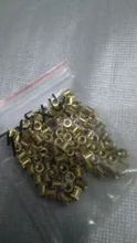 100 Uds M2 M2.5 M3 inserciones de cobre latón pase doble tuerca moleteada sujetador integrado